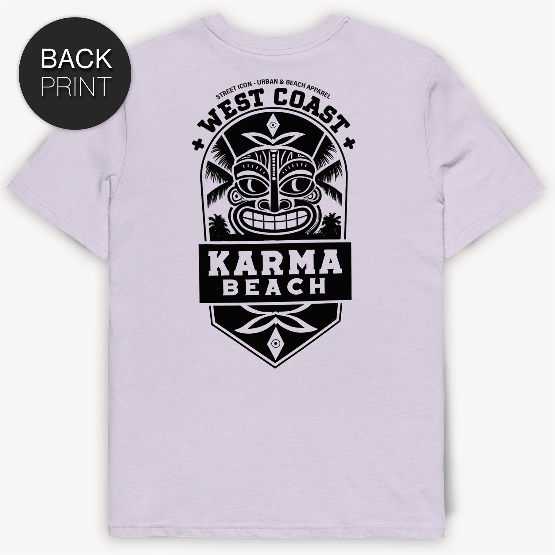Karma Beach Emblem T-Shirt mit 2-seitigem Print - Street Icon