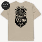 Karma Beach Emblem T-Shirt mit 2-seitigem Print - Street Icon