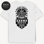 Karma Beach Emblem T-Shirt mit 2-seitigem Print - Street Icon