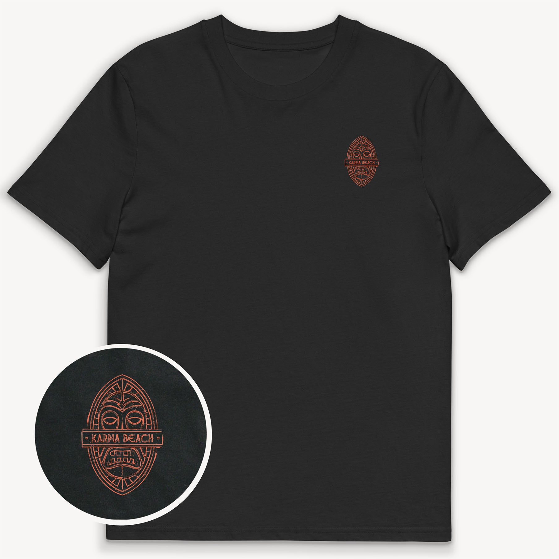 Karma Beach Shield T-Shirt mit 2-seitigem Print - Street Icon