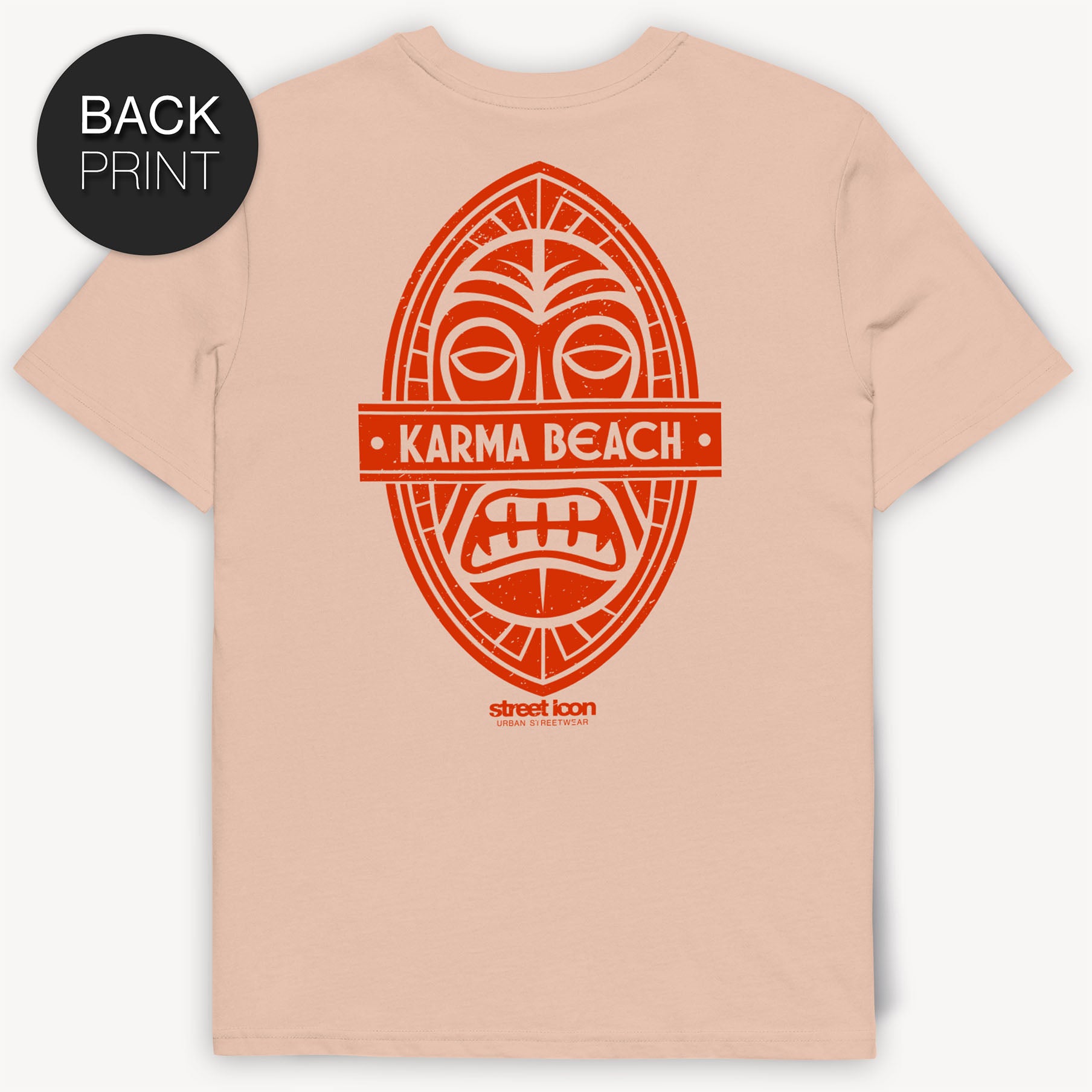 Karma Beach Shield T-Shirt mit 2-seitigem Print - Street Icon