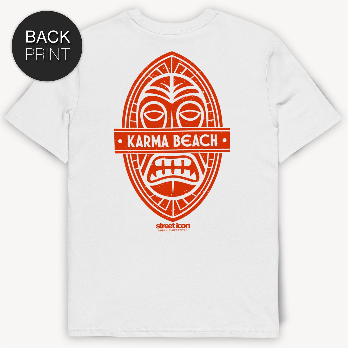 Karma Beach Shield T-Shirt mit 2-seitigem Print