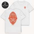Karma Beach Shield T-Shirt mit 2-seitigem Print - Street Icon