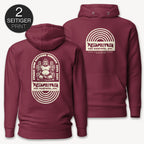 Karma Buddha Premium Hoodie mit 2-seitigem Print - Street Icon