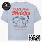 La Vida Mokka Jack & Jones Oversize T-Shirt, 2-seitiger Print