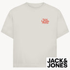 La Vida Mokka Jack & Jones Oversize T-Shirt, 2-seitiger Print