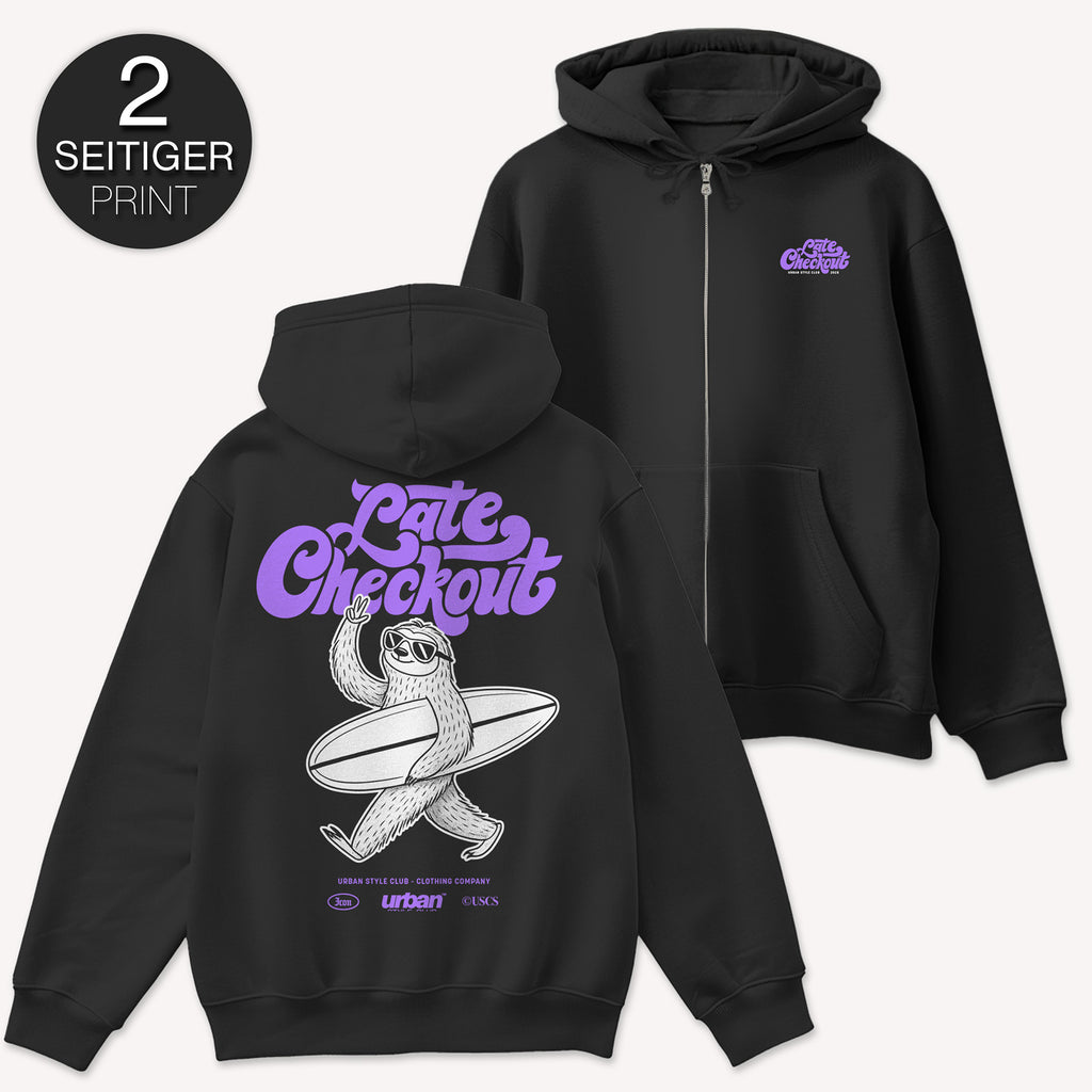 Late Checkout Zip Hoodie