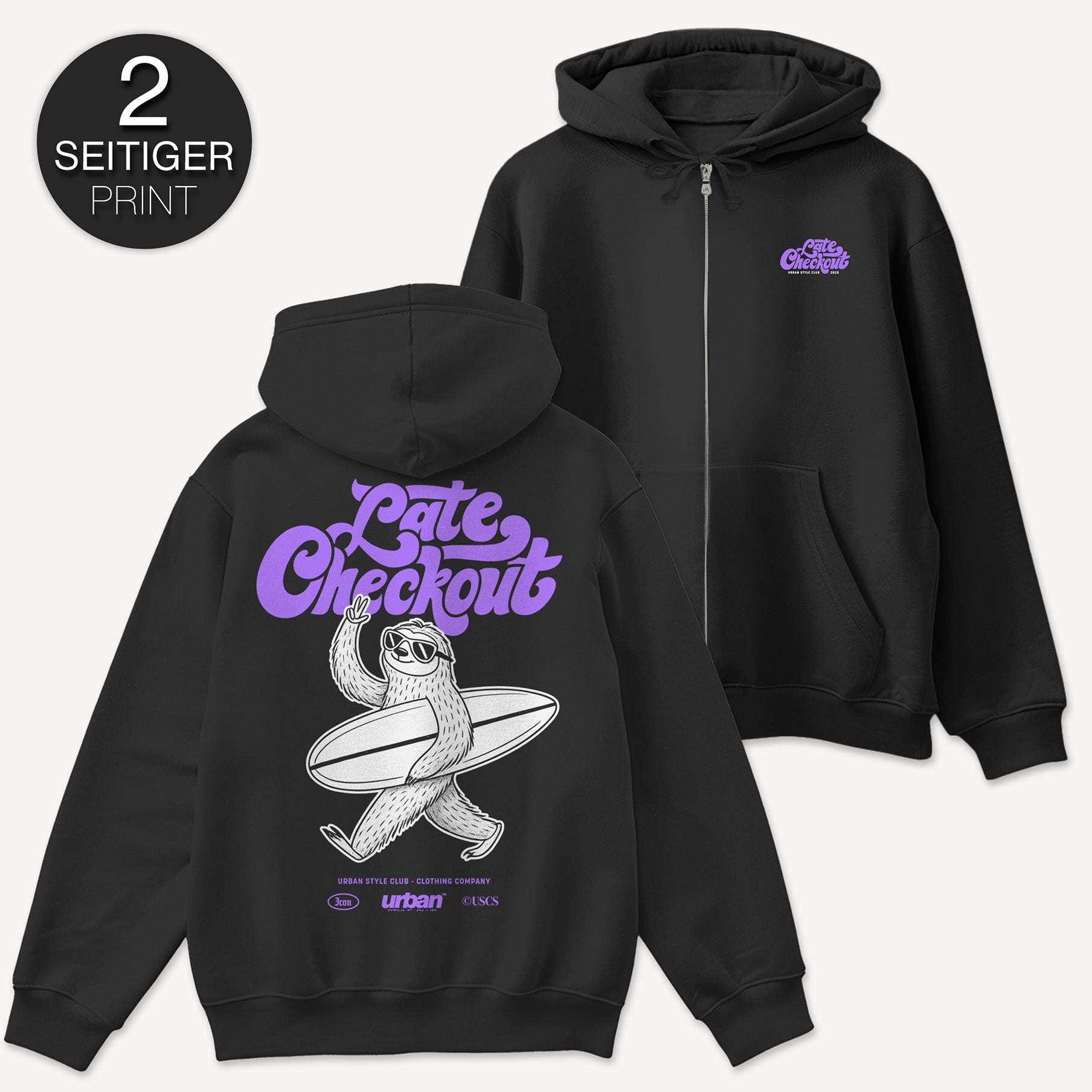 Late Checkout Zip Hoodie