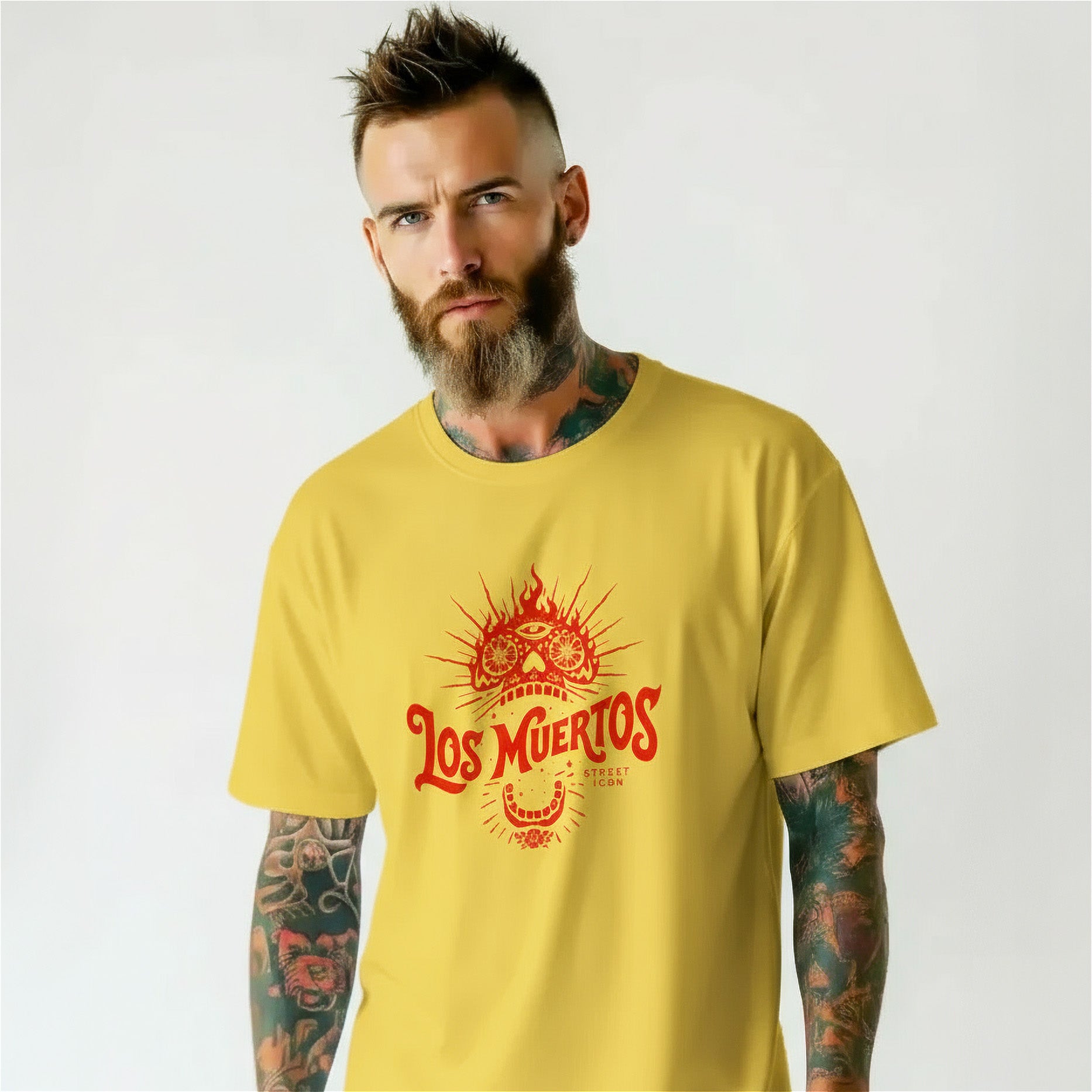 Los Muertos Fire Skull T-Shirt