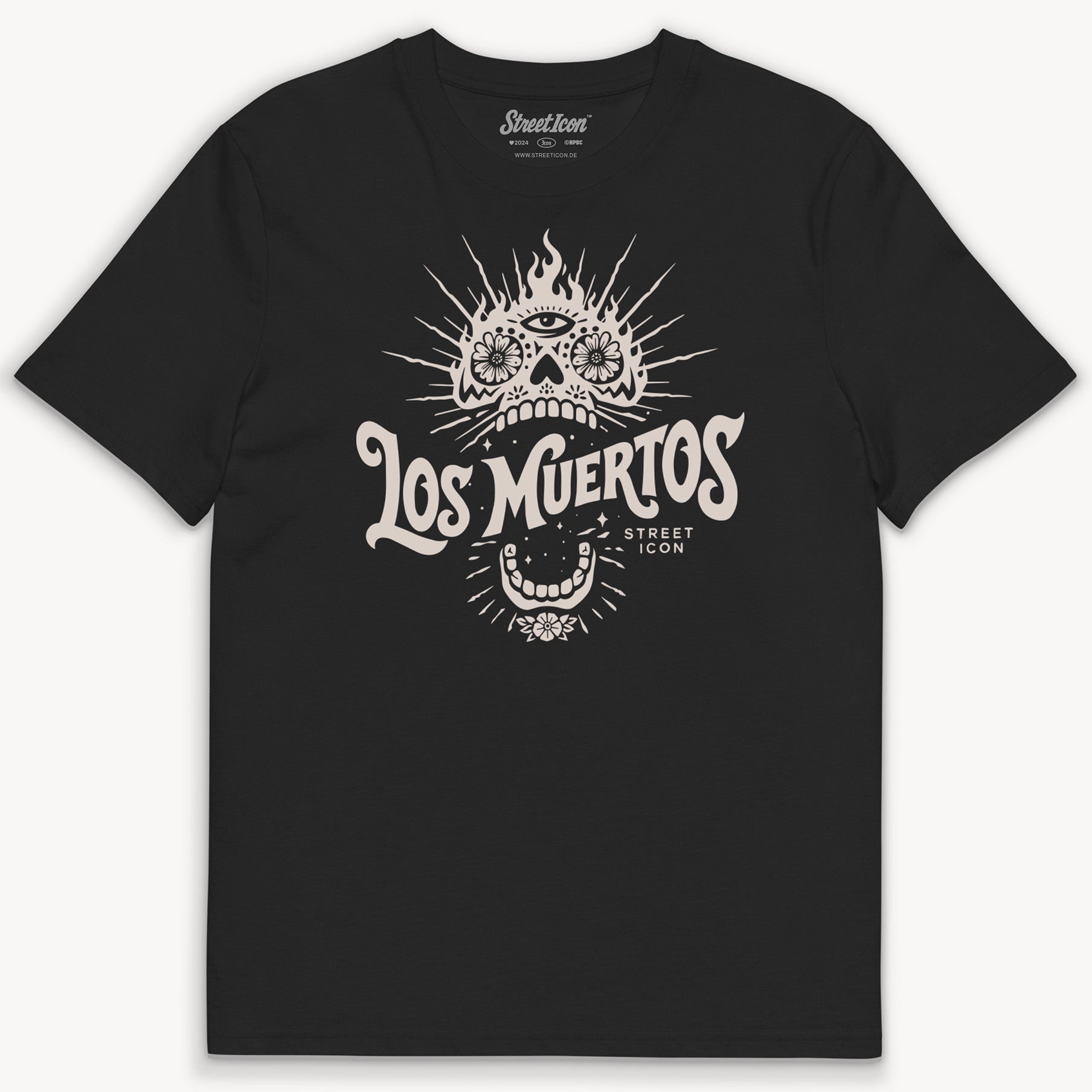 Los Muertos Fire Skull T-Shirt