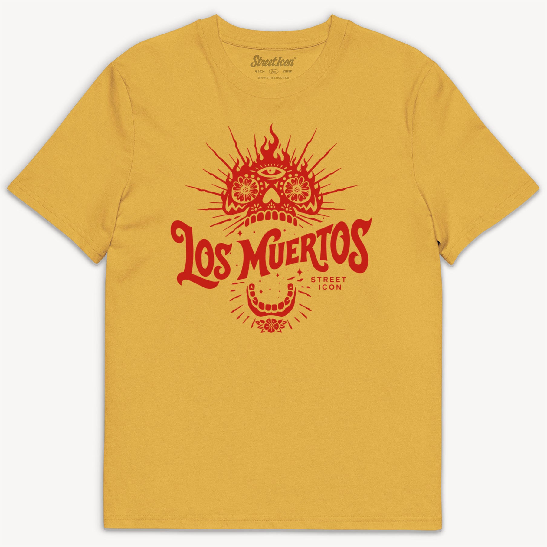 Los Muertos Fire Skull T-Shirt