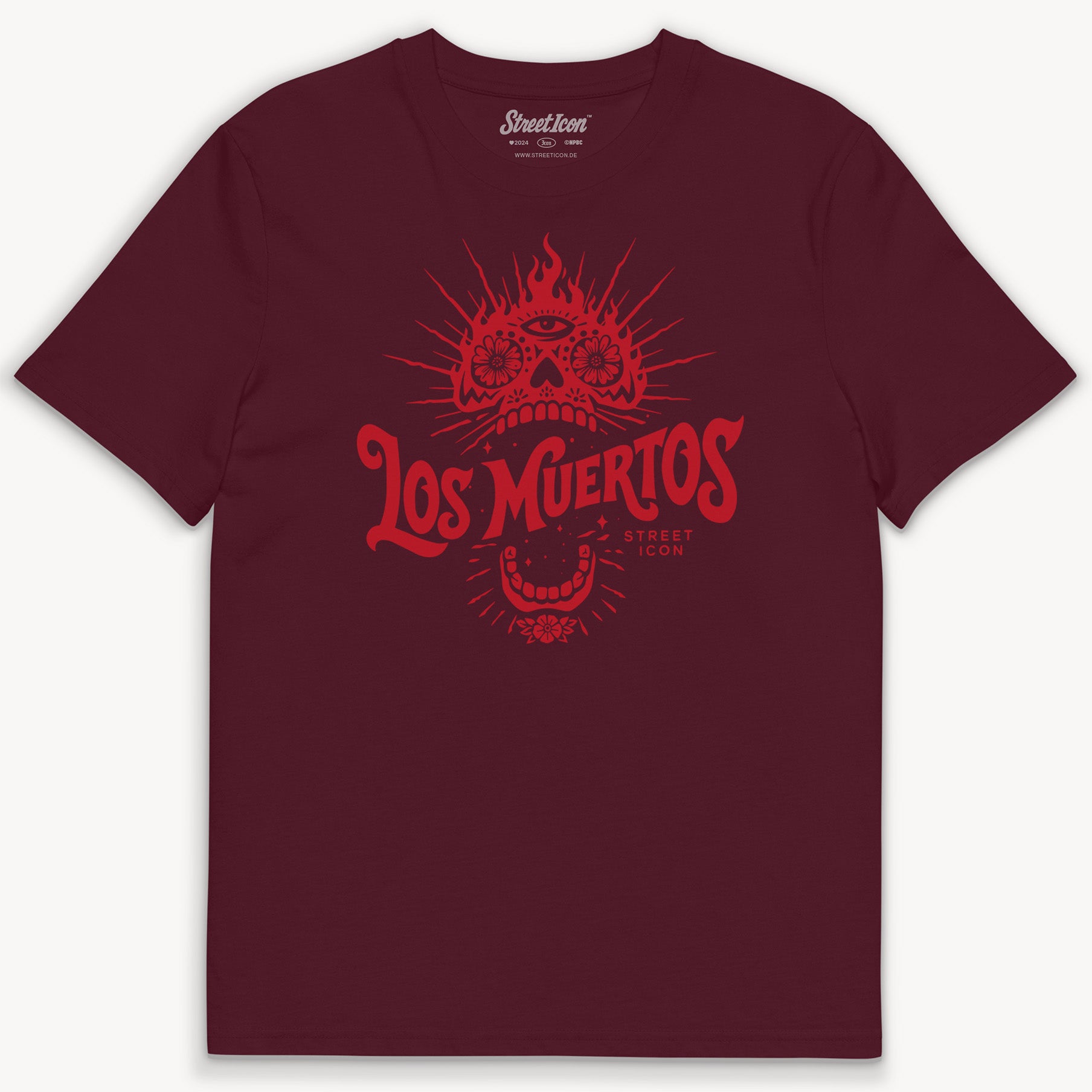 Los Muertos Fire Skull T-Shirt