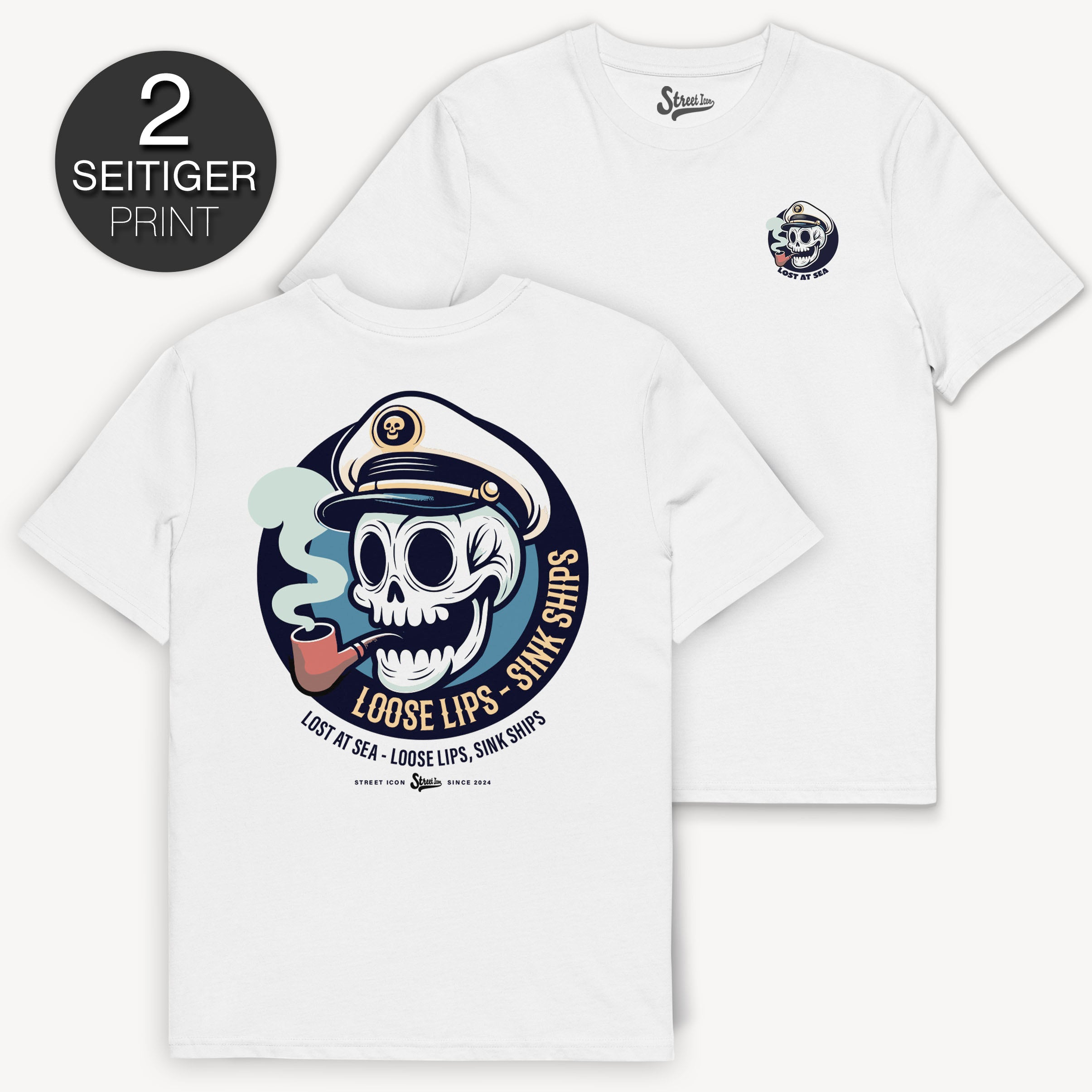 Loose Lips - Premium T-Shirt mit 2-seitigem Druck - Street Icon