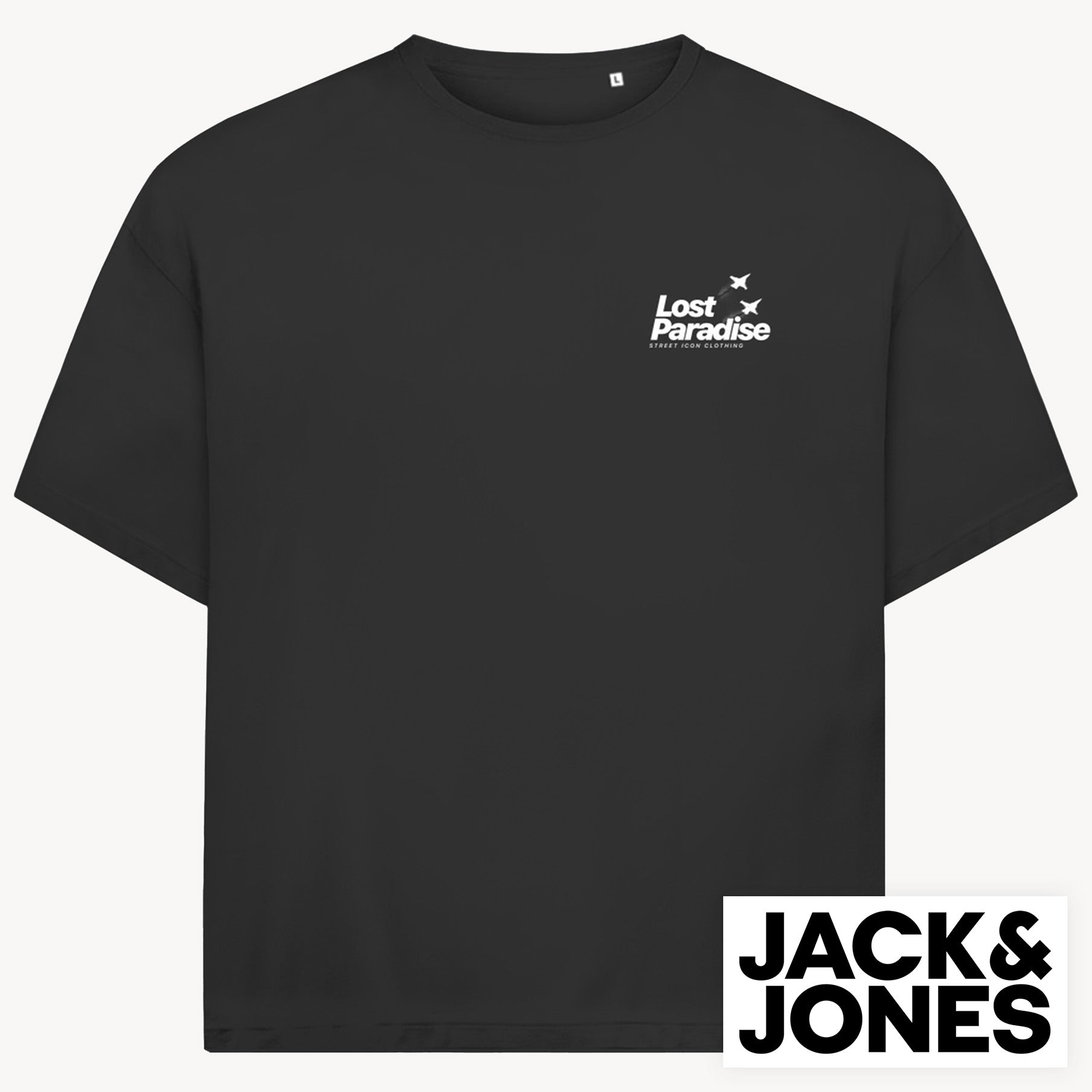 Lost Paradise Jack & Jones Oversize T-Shirt, 2-seitiger Print