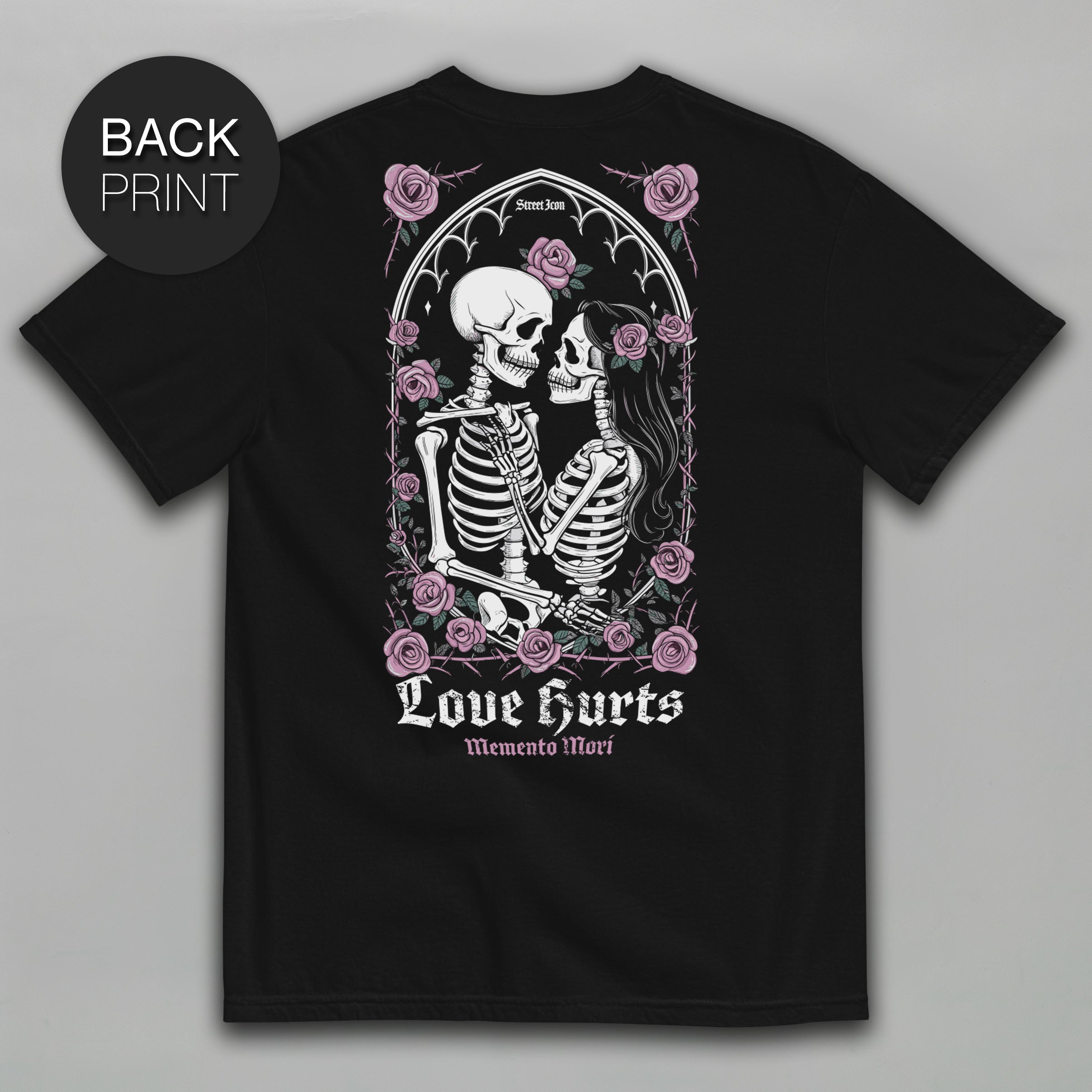 Love Hurts - Heavy Cotton T-Shirt mit Backprint - Street Icon