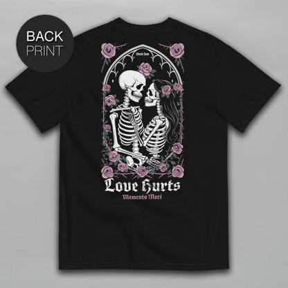 Love Hurts - Heavy Cotton T-Shirt mit Backprint