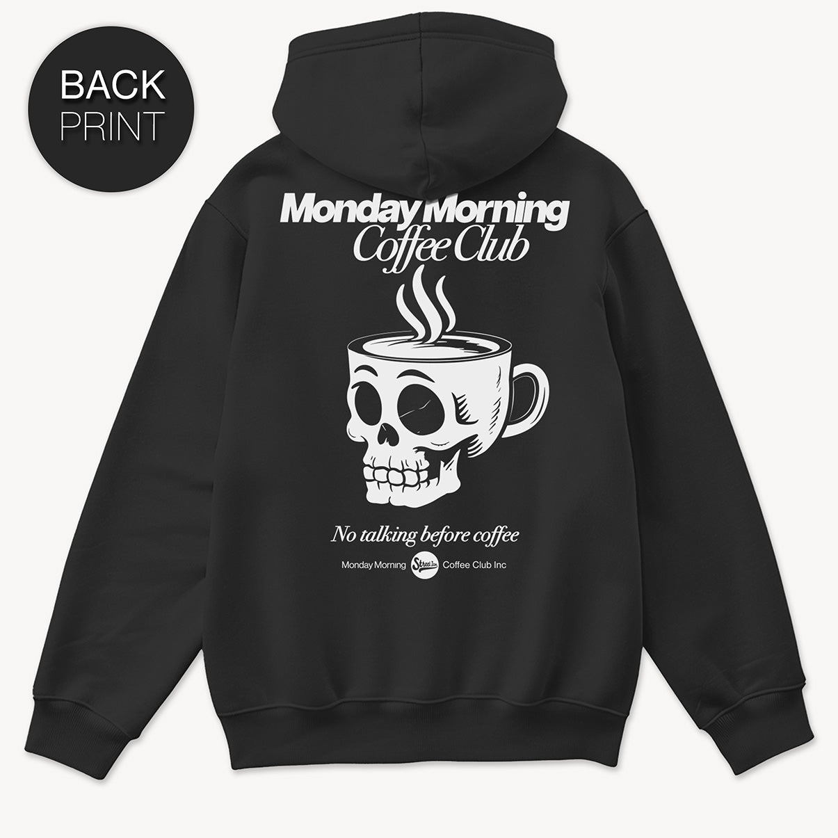 Monday Morning Zip Hoodie mit 2-seitigem Print
