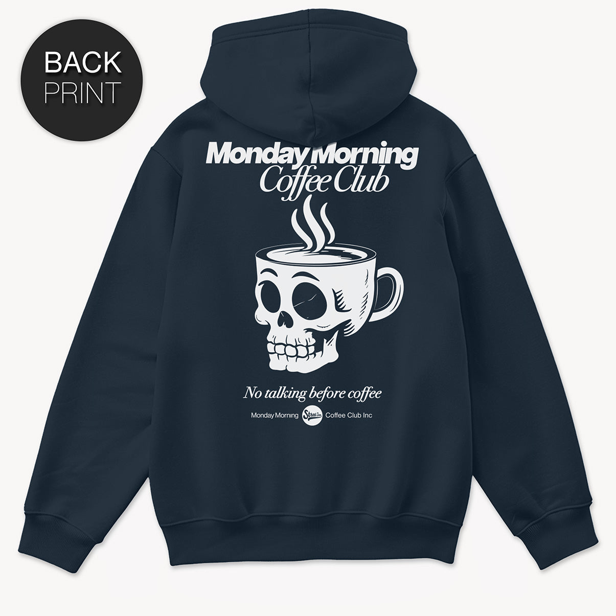 Monday Morning Zip Hoodie mit 2-seitigem Print