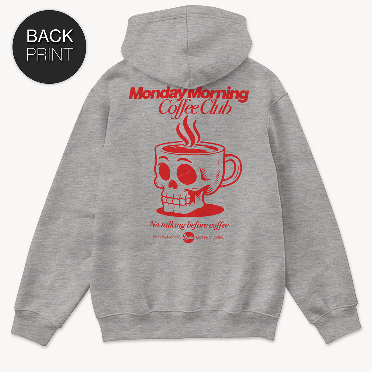 Monday Morning Zip Hoodie mit 2-seitigem Print