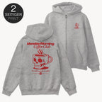 Monday Morning Zip Hoodie mit 2-seitigem Print