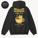 Coffee Cat Hoodie mit 2-seitigem Print