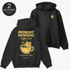 Coffee Cat Hoodie mit 2-seitigem Print
