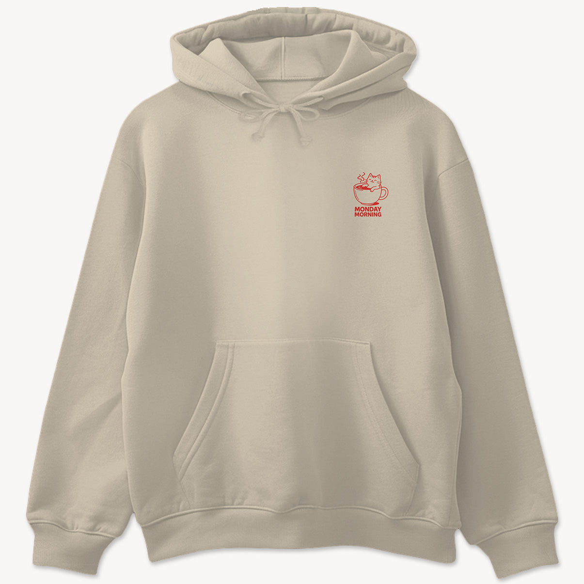 Coffee Cat Hoodie mit 2-seitigem Print