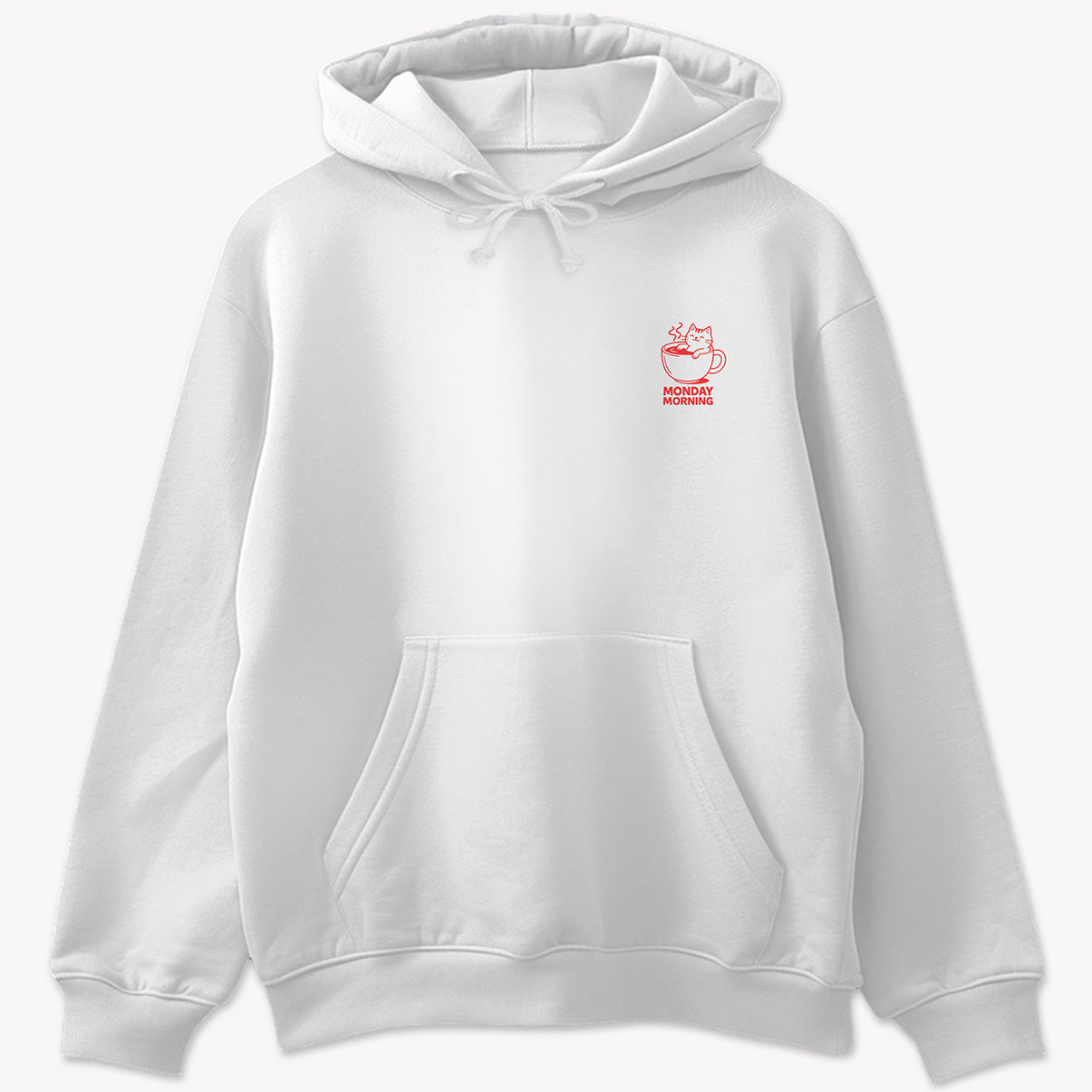 Coffee Cat Hoodie mit 2-seitigem Print