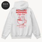 Coffee Cat Hoodie mit 2-seitigem Print