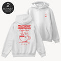 Coffee Cat Hoodie mit 2-seitigem Print