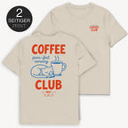 Coffee Club T-Shirt mit 2-seitigem Print