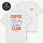 Coffee Club T-Shirt mit 2-seitigem Print