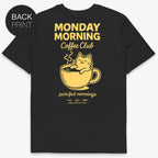 Coffee Cat T-Shirt mit 2-seitigem Print