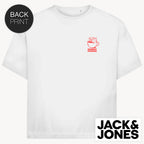 Coffee Cat Jack & Jones Oversize T-Shirt mit 2-seitigem Print