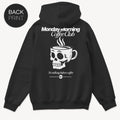 Monday Morning Coffee Club - Hoodie mit Back Print - Street Icon