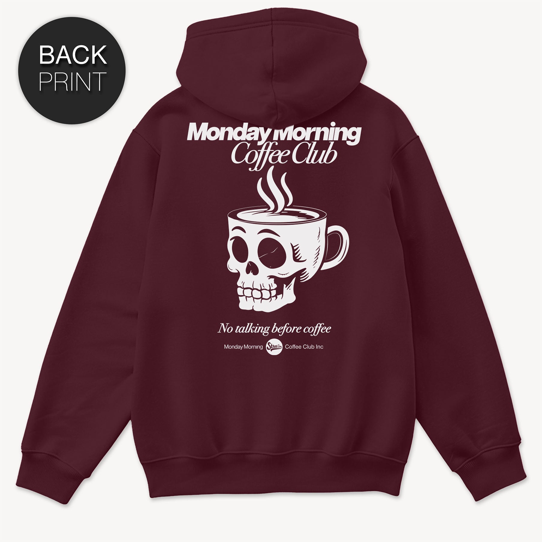 Monday Morning Coffee Club - Hoodie mit 2-seitigem Druck - Street Icon