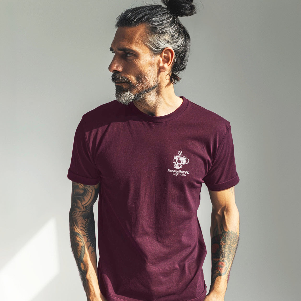 Monday Morning Coffee Club - Classic T-Shirt with 2-sided print