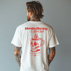 Monday Morning Coffee Club - T-Shirt mit 2-seitigem Druck - Street Icon
