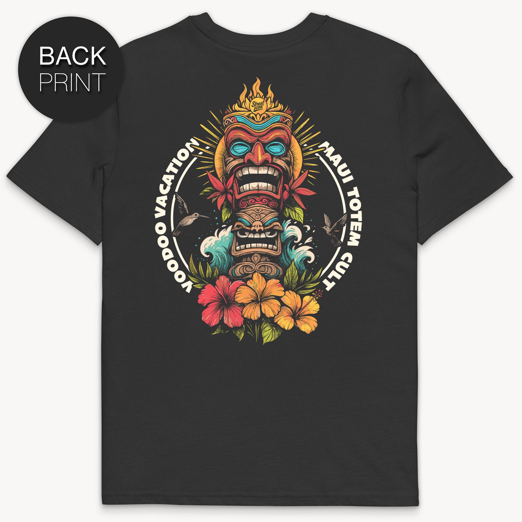Maui Totem Cult T-Shirt, 2-seitiger Print
