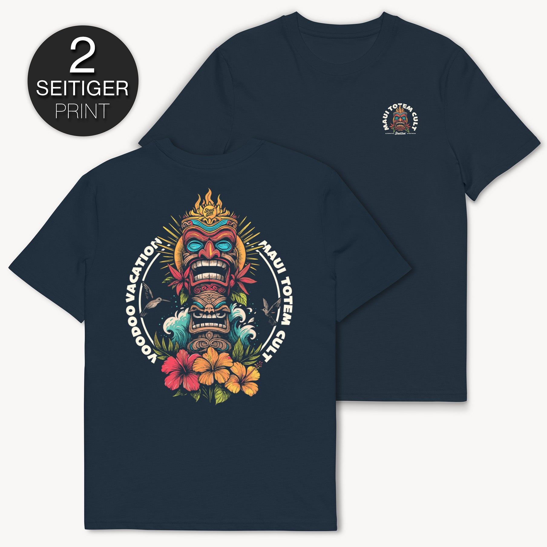Maui Totem Cult T-Shirt, 2-seitiger Print