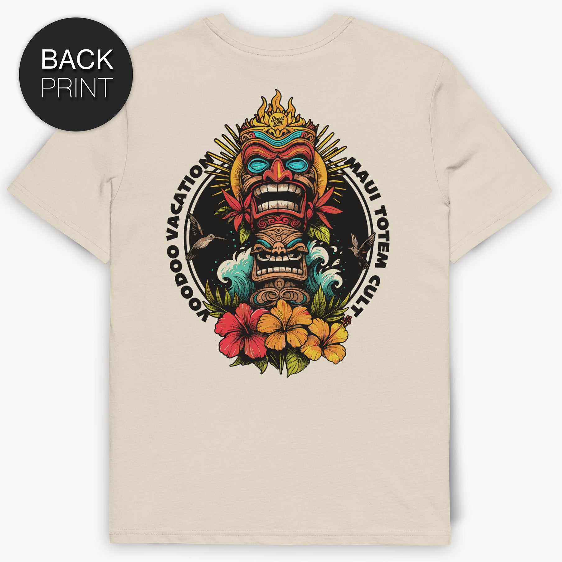 Maui Totem Cult T-Shirt, 2-seitiger Print