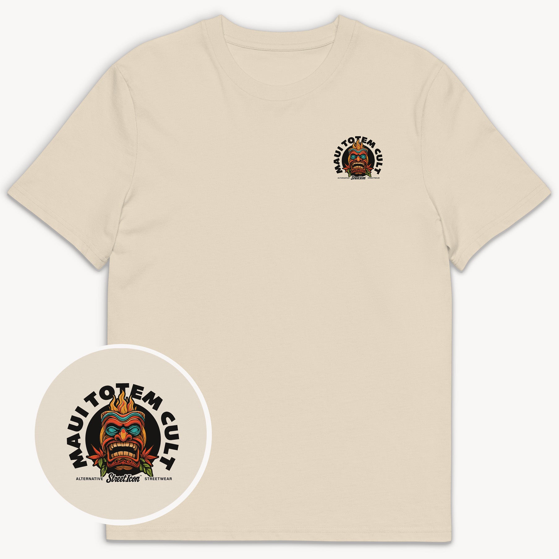 Maui Totem Cult T-Shirt, 2-seitiger Print
