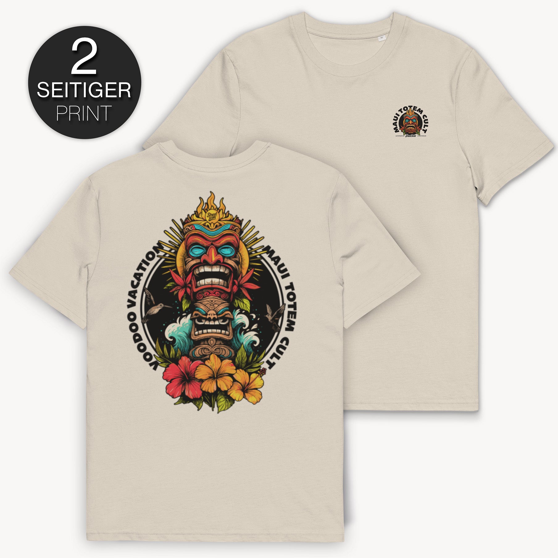 Maui Totem Cult T-Shirt, 2-seitiger Print
