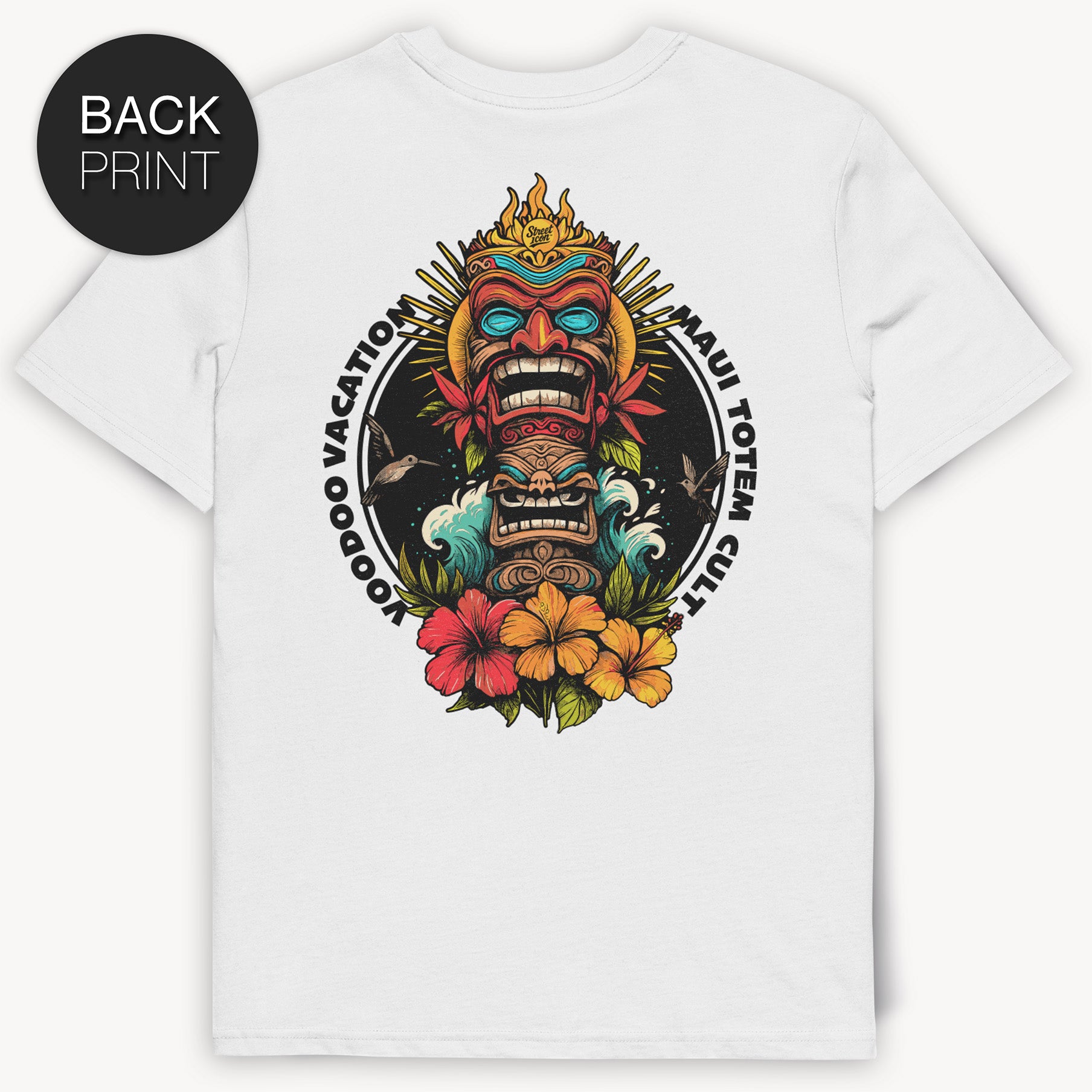 Maui Totem Cult T-Shirt, 2-seitiger Print