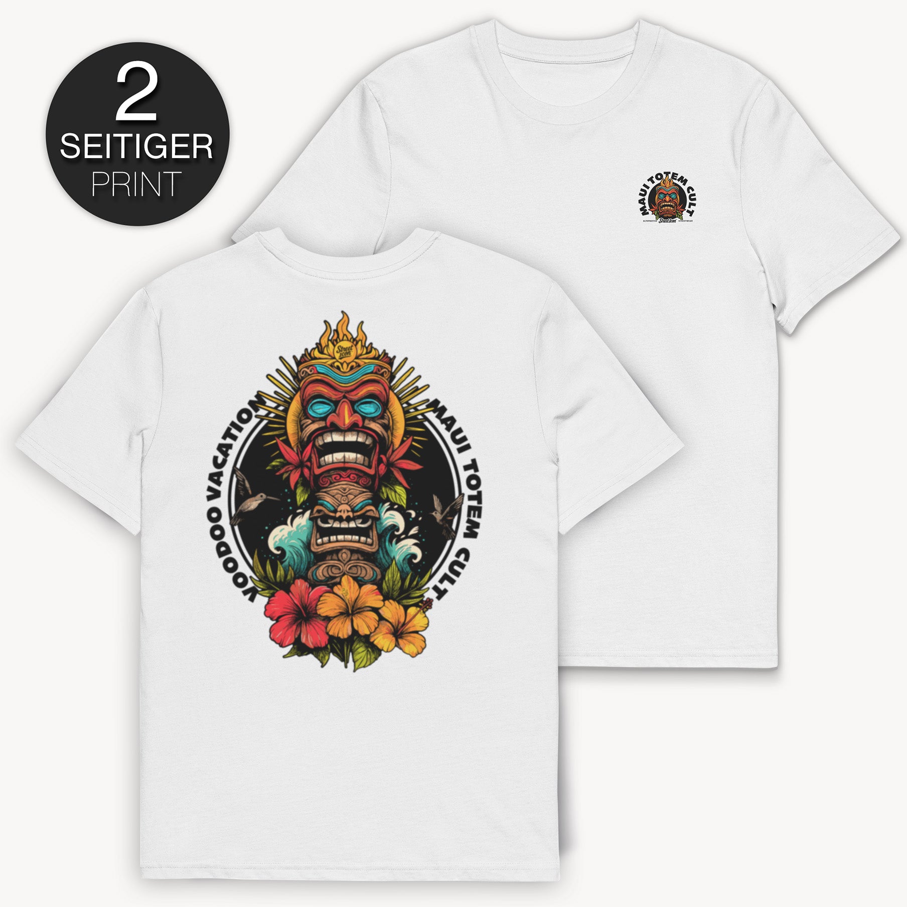 Maui Totem Cult T-Shirt, 2-seitiger Print