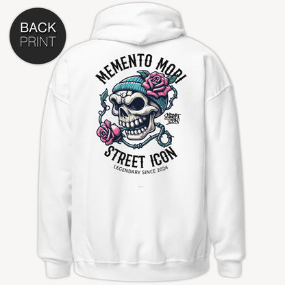 Memento Mori Skull - Zip Hoodie mit 2-seitigem Druck