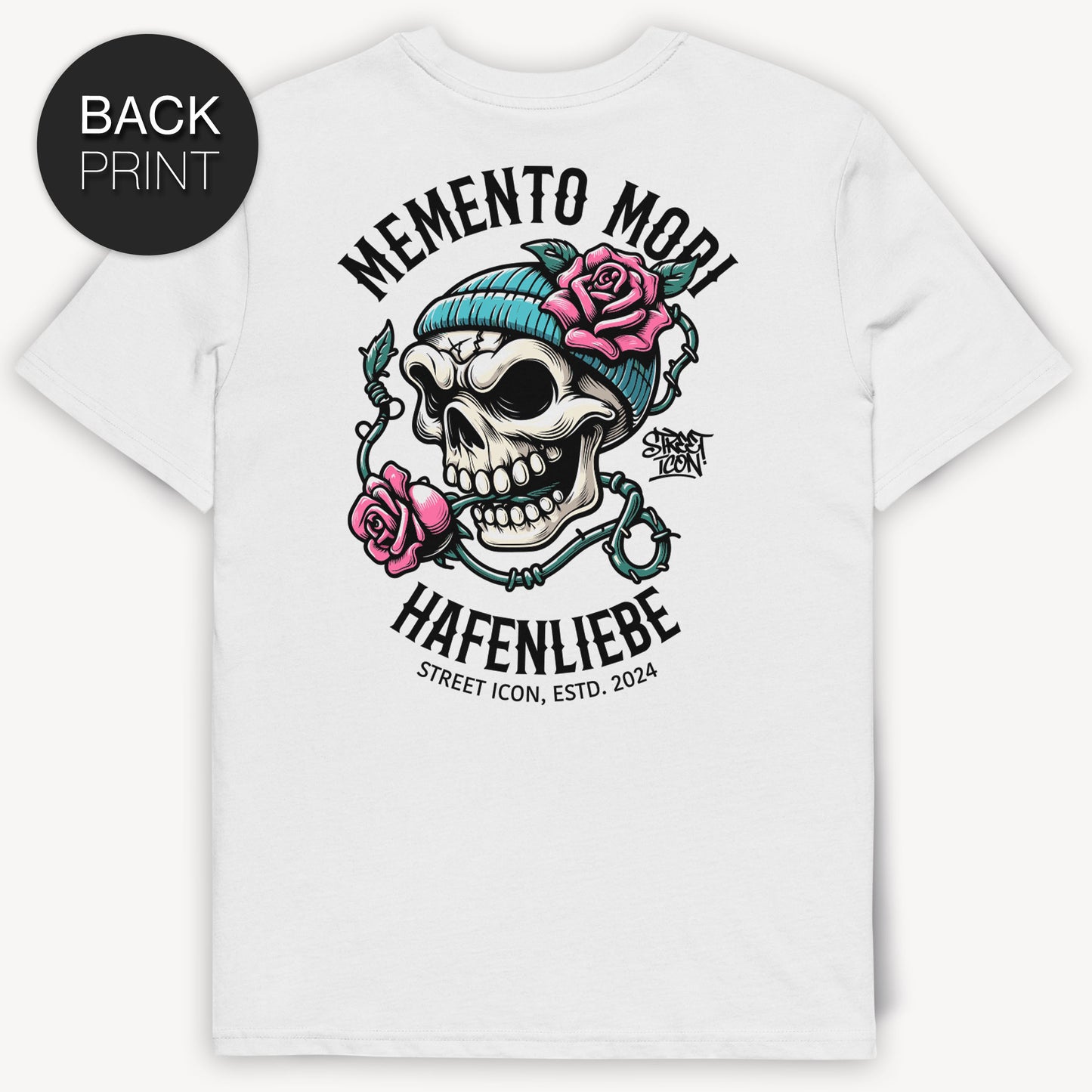 Memento Mori Skull - T-Shirt + Gratis Sticker