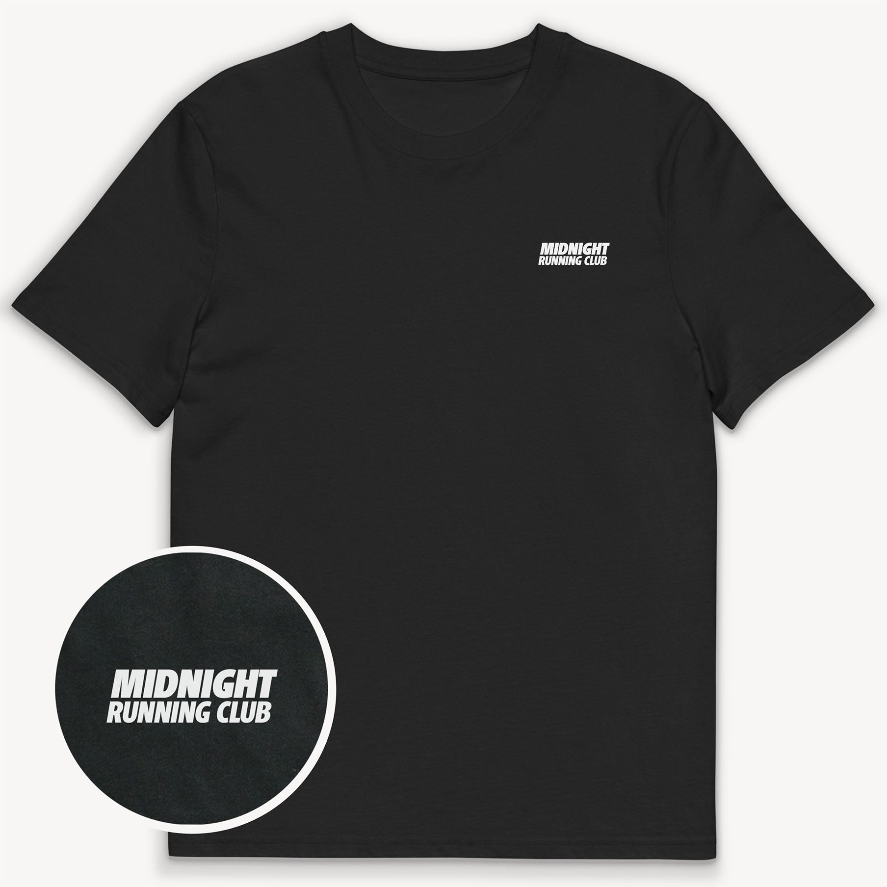 Midnight Running Club T-Shirt mit 2-seitigem Print - Street Icon