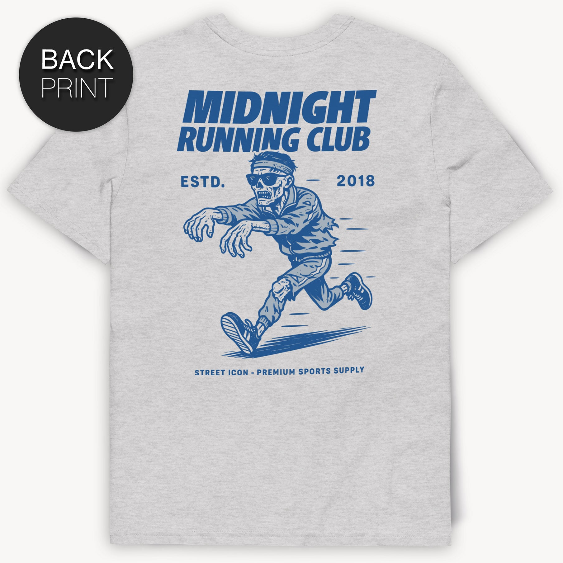 Midnight Running Zombie T-Shirt mit 2-seitigem Print