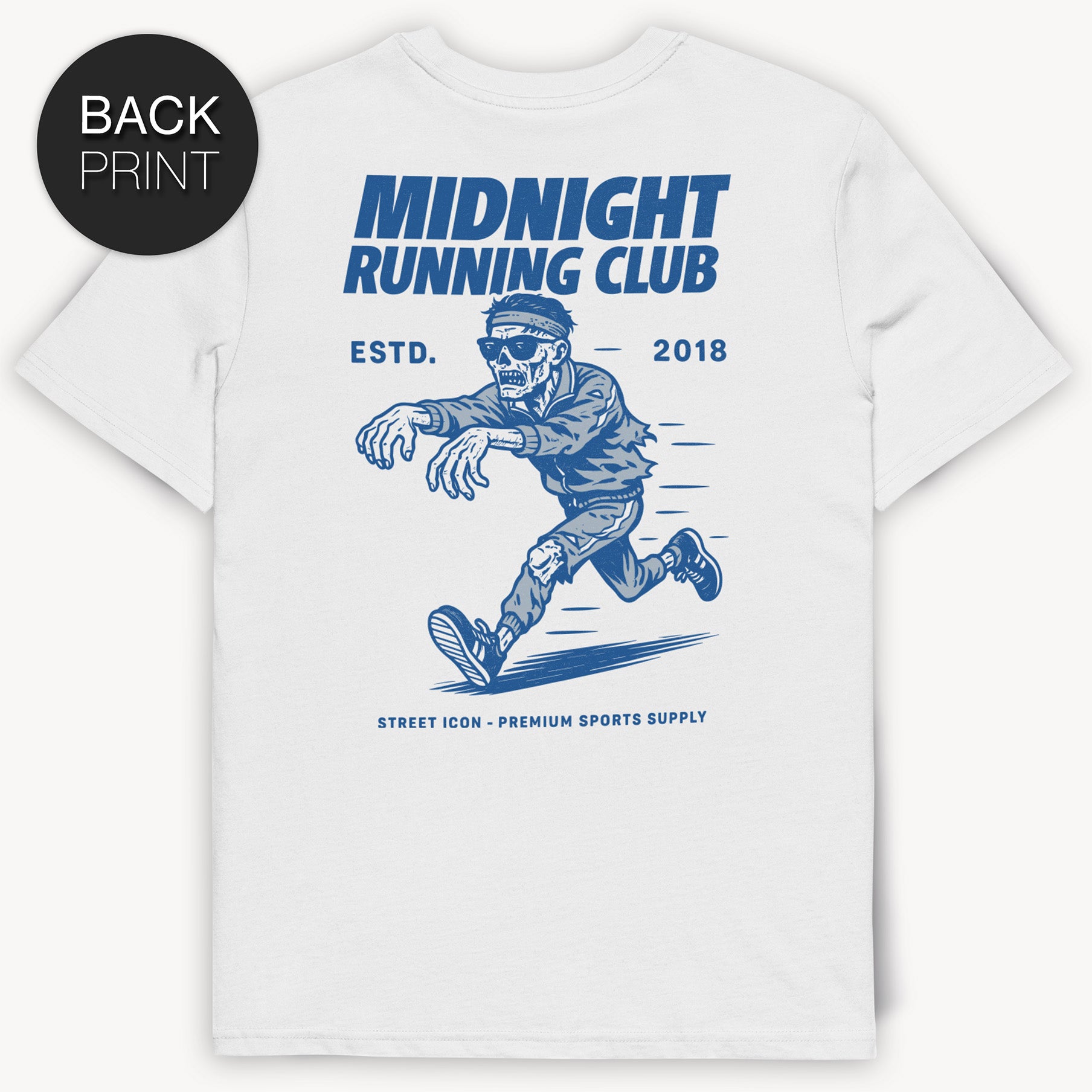 Midnight Running Zombie T-Shirt mit 2-seitigem Print